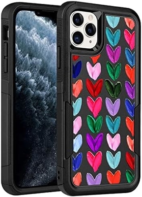[5 dalam 1 untuk iPhone 15 Plus Case,dengan 2 Paket Screen Protector + 2 Paket Kamera Lens Protector,Heavy-Duty Tough Rugged