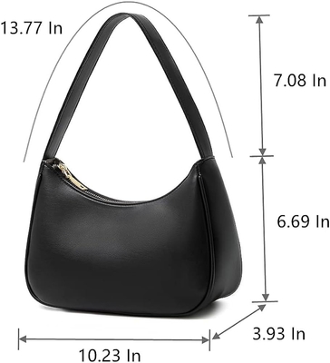 Tas bahu untuk wanita, Tas tangan Hobo Tote yang lucu Tas kopling mini dengan penutupan ritsleting