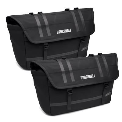 Tas Sepeda Khusus Tas Bahu Double Pannier Dirancang dengan kapasitas besar dan tali bahu yang dapat disesuaikan