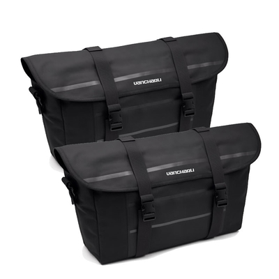 Tas Sepeda Khusus Tas Bahu Double Pannier Dirancang dengan kapasitas besar dan tali bahu yang dapat disesuaikan