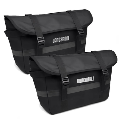 Tas Sepeda Khusus Tas Bahu Double Pannier Dirancang dengan kapasitas besar dan tali bahu yang dapat disesuaikan