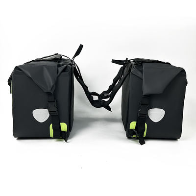 Kapasitas besar 25L Waterproof Motorcycle Saddlebags Tas sepeda motor