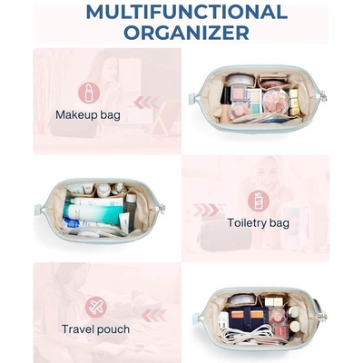 Kantong Kosmetik Kembung Kantong Kosmetik yang dirancang dengan bahan kembung yang lembut dan tahan lama