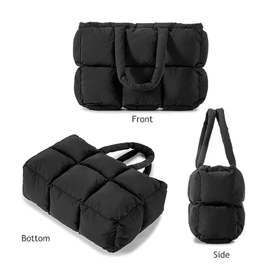 Tas Puffy Quilted Bergaya untuk Wanita Sesuaikan Tas Anda dengan Layanan OEM dan ODM