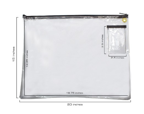 Interoffice Transit Clear Mailbag Interoffice transit clear mailbag sangat ideal untuk surat, surat ukuran hukum, file, laporan dan banyak lagi