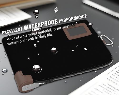 Kantong Uang Tunai, Kantong Notaris dengan Kunci, 2 Kunci, Kantong Dokumen Tahan Air, Dompet Uang dengan Ritsleting, 11.7 x 8.3 Inci, Kantong Setoran dan Dompet Perjalanan Lindungi Paspor, Uang Tunai, Cek, Kartu Kredit