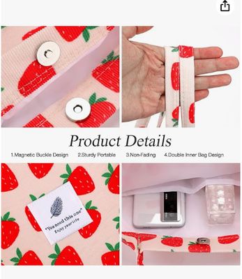 Tas Wanita Tote, Gadis, Kapasitas Besar Corduroy Tas Belanja Bahu Dapat Dipakai Ulang dengan Bagian Dalam