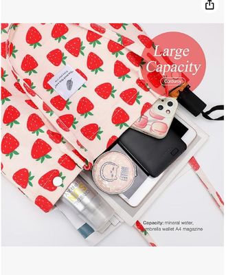 Tas Wanita Tote, Gadis, Kapasitas Besar Corduroy Tas Belanja Bahu Dapat Dipakai Ulang dengan Bagian Dalam