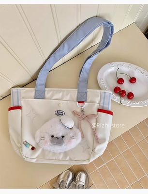 Original children's fun tote bag - cute bag for daily use, school bag for commuting, student backpack, messenger bag