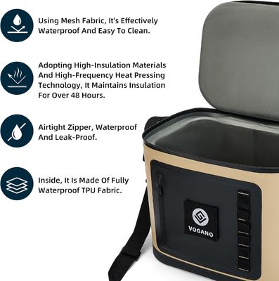 Tas Pendingin Tahan Air Multi Skenario Menampilkan Konstruksi TPU Anti Bocor, Retensi Es 24 Jam, dan Tali yang Nyaman Dapat Disesuaikan untuk Serbaguna