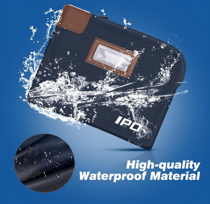 IPO Waterproof Cash Bag with Key Lock, 2 Pack Money Pouch Tas Deposit Bank, 11 x 8.6 Inch, Aksesoris Kunci Pria & Wanita Kantong untuk Uang Tunai, Kantong Uang Perjalanan Portable Melindungi Paspor, Barang Berharga