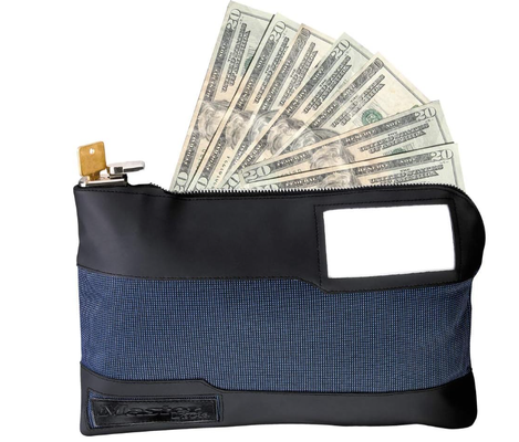 Master Lock Bag uang dengan kunci kunci dan ritsleting untuk uang tunai, 11-1/2 in.