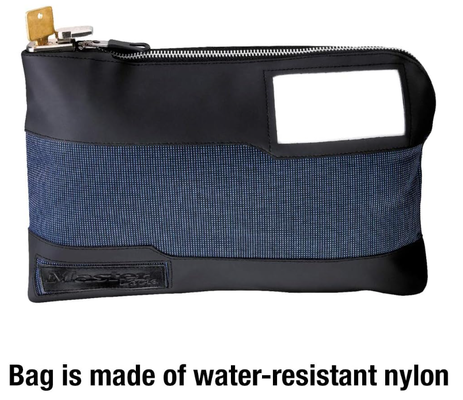 Master Lock Bag uang dengan kunci kunci dan ritsleting untuk uang tunai, 11-1/2 in.