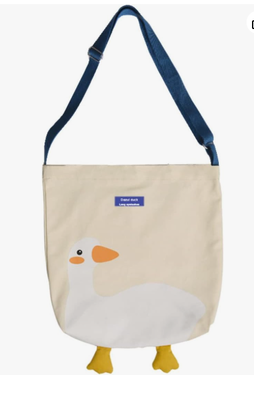 Tas Tote Canvas yang Cantik - Tas Tote Grafis untuk Makan Siang & Grocery