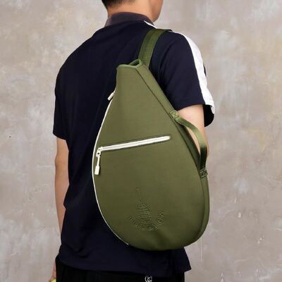 Pelindung Tas Raket Tenis Berbantalan Neoprene dengan Kantong | Desain Lengan Lembut, 2 Kompartemen, Muat Raket Tenis, Squash, Badminton, Dibawa dengan Satu Bahu atau Melintasi Tubuh