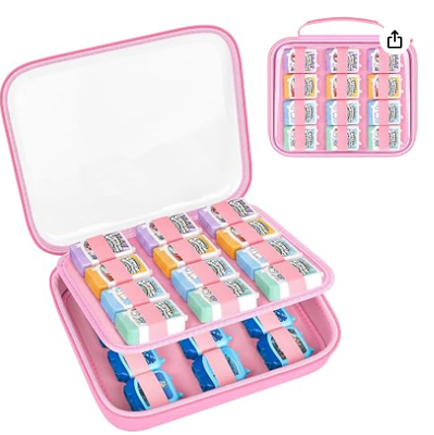 Set 4 Buku Audio Hard Case, Hanya Kotak | Tutup bening dan cangkang EVA mengatur beberapa set figur dalam kotak untuk pajangan dan perjalanan