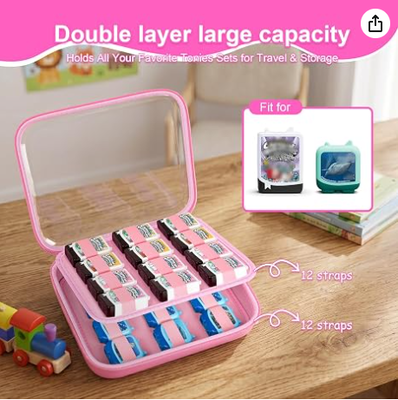 Set 4 Buku Audio Hard Case, Hanya Kotak | Tutup bening dan cangkang EVA mengatur beberapa set figur dalam kotak untuk pajangan dan perjalanan