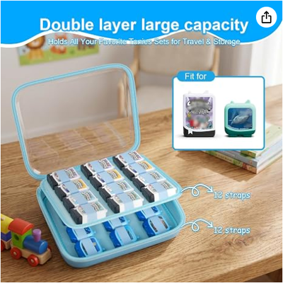 Set 4 Buku Audio Hard Case, Hanya Kotak | Tutup bening dan cangkang EVA mengatur beberapa set figur dalam kotak untuk pajangan dan perjalanan
