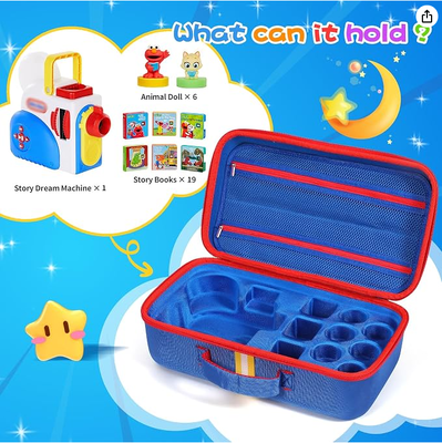 Hard Carrying Case Fits for Little Tikes Story Dream Machine Books Starter Set, Large Protective Travel Container Case for Storytime Audio Play Real for Littles Character Collection, (Hanya Kotak)