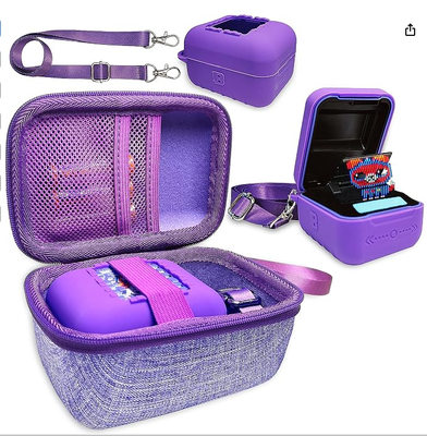 Tutup Silikon dan Hard Case Interaktif Digital Pet ∙ Aksesoris untuk Bitzee Original Virtual Electronic Pet Cases Pelindung dengan Lanyard (Teal)