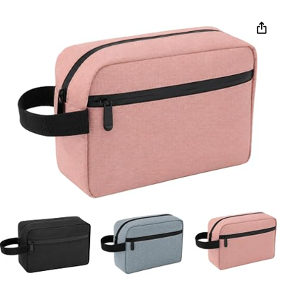 Tas Toiletries Gantung Pria Wanita Makeup Organizer Pink | Tas Toiletries Tahan Air untuk Perlengkapan Mandi, Alat Cukur & Tas Organizer Kosmetik Gantung, untuk Perjalanan, Kamar Mandi, Hadiah