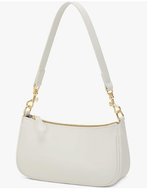 Tas Selempang Mini Hitam Kecil Wanita, Penutup Ritsleting Tas Bahu Imut | 2 Tali Lepas Pasang, Tas Ketiak Retro, Tas Selempang Klasik, Tas Tangan Wanita