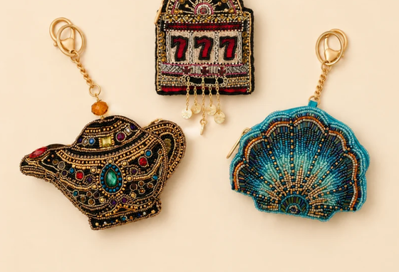 Spin To Win Coin Purse Kunci cincin dan mudah membuka kait pemicu