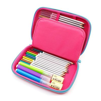 EVA Pencil Case tahan lama Hard Shell 3D Unicorn Design Storage Case Menyimpan hingga 60 pena Customisable Shape Style And Color