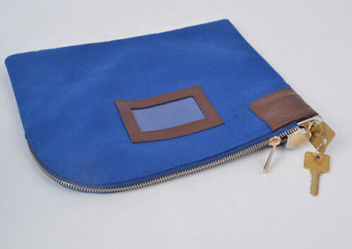 Tas Bank Ritsleting Nilon 70D Tahan Debu Logo Embossing Dompet Koin Ritsleting