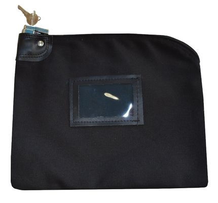 Tas Bank Ritsleting Nilon 70D Tahan Debu Logo Embossing Dompet Koin Ritsleting