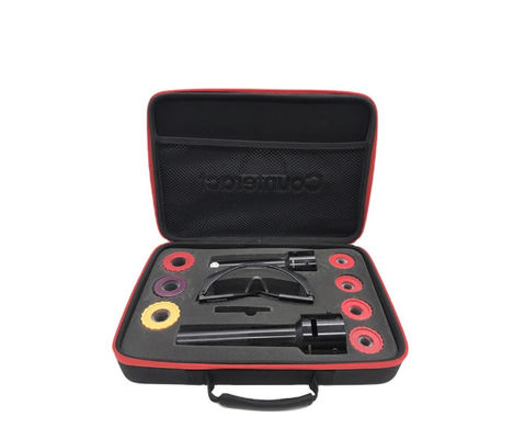 Warna Hitam 900D Polyester EVA Hard Shell Case Hand Carrying Rubber Patch