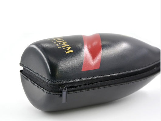 Kulit Pu 600D Polyester EVA Hard Case Anggur Kemasan Dengan Tali