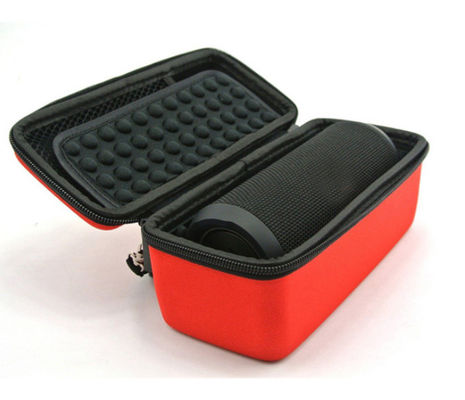 Shockproof Pu Kulit EVA Speaker Case Pantone Warna Mesh Pocket Eva Hard Case Shockproof Speaker Case/Bag Dengan Tali BY PU Kulit Bahan