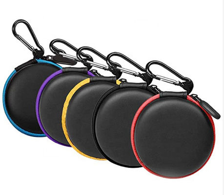 ODM Lima Warna Ritsleting Kasus Penyimpanan EVA Earphone Lapisan Kain