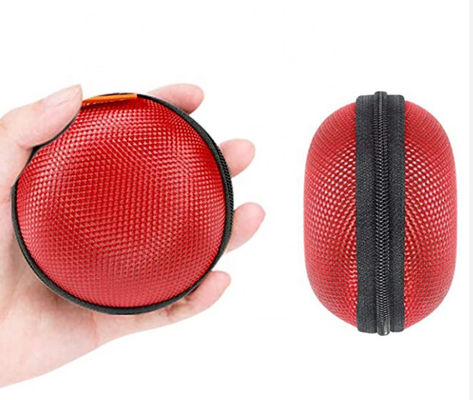 Bule Colors Zipper 75 Derajat EVA Hard Case Storage Earphone
