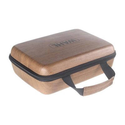 Kotak Penyimpanan EVA Tahan Debu Butir Kayu Portabel Soket Organizer Case