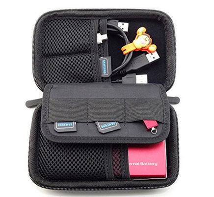 Tas Penyimpanan EVA Portabel Tahan Lama Tahan Air Tahan Guncangan Kotak Pembawa Pelindung Dirancang untuk Earphone Perangkat Elektronik