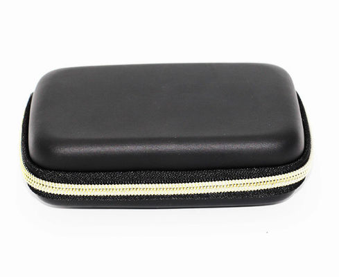 Portable 1800D Polyester EVA Pelindung Kasus Ritsleting Tas Hitam