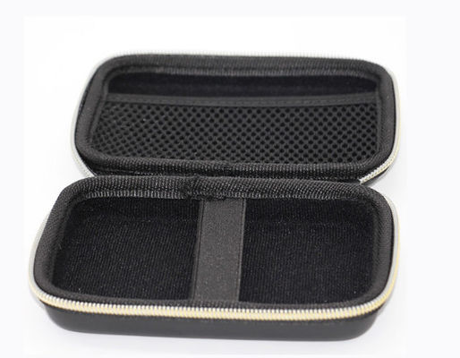 Portable 1800D Polyester EVA Pelindung Kasus Ritsleting Tas Hitam