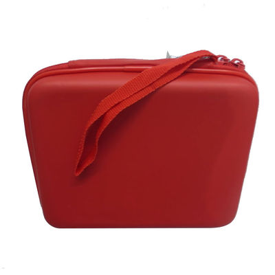 Tas Penyelenggara Elektronik EVA Warna Merah Penutupan Ritsleting 30X16X3cm