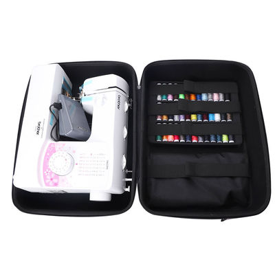 Shockproof EVA Tool Case Removable Bottom Pad Sewing Machine Carrying Case EVA Tool Case Case Sewing Machine Case Dengan Trolley Dolly Tote yang Bisa Dihapus Dengan Bottom Pad