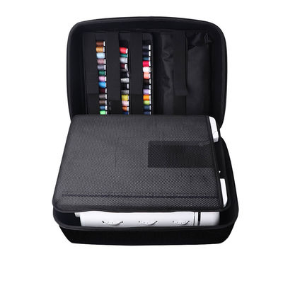 Shockproof EVA Tool Case Removable Bottom Pad Sewing Machine Carrying Case EVA Tool Case Case Sewing Machine Case Dengan Trolley Dolly Tote yang Bisa Dihapus Dengan Bottom Pad