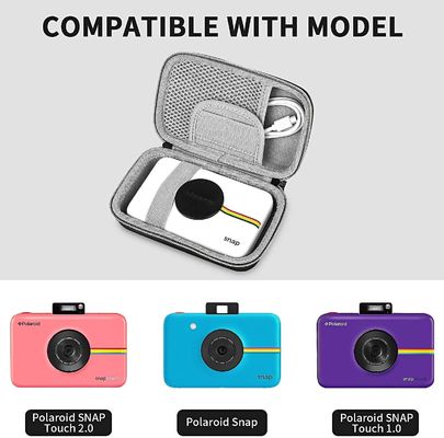 Polaroid EVA Kasus Kamera Digital Kecil Bahan Pu Dilapisi Nilon