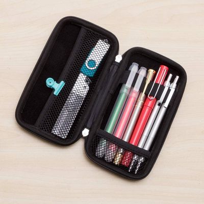 Shockproof 1680D Polyester EVA Hard Case Pencil Box Untuk Anak Perempuan Anak Laki-Laki