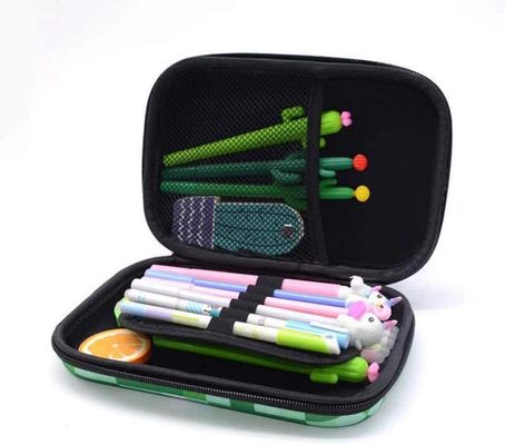 Pu Kulit PVC EVA Pencil Case 1800D Polyeste Hard Case Pencil Pouch