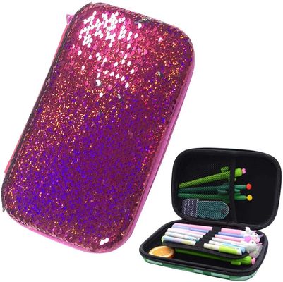 Pu Kulit PVC EVA Pencil Case 1800D Polyeste Hard Case Pencil Pouch