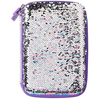 Custom EVA Pencil Case dengan fitur tahan air tahan guncangan saku mesh dan embossing embossing pilihan logo plat logam