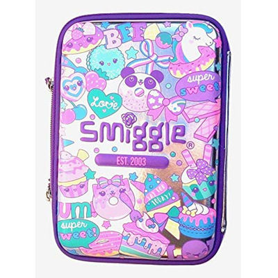 Custom EVA Pencil Case dengan fitur tahan air tahan guncangan saku mesh dan embossing embossing pilihan logo plat logam