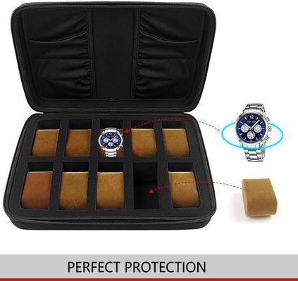 Hand Made Spandex EVA Watch Case Kotak Koleksi Logo Embossing
