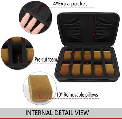 Hand Made Spandex EVA Watch Case Kotak Koleksi Logo Embossing